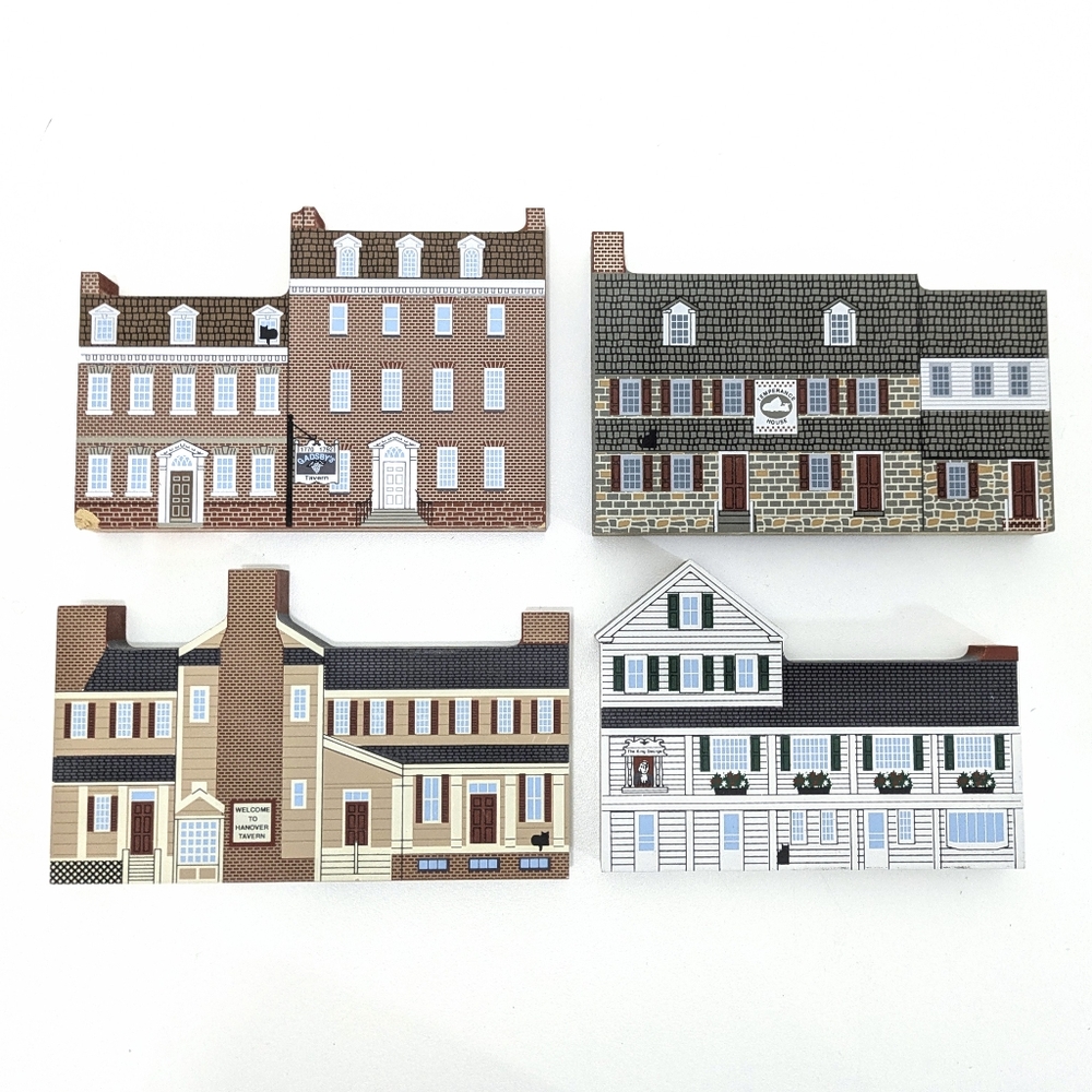 The Cat's Meow Wooden Village Pieces - Mid Atlantic Tavern Series